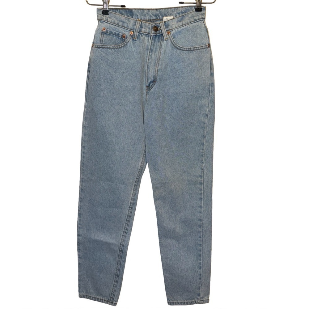 Vintage Jordache 100% Cotton Classic Blue Denim Tapered Mom Jeans